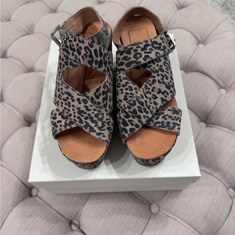 Women’s Dolce Vita Lenni Wedge Sandals - Tan/Black